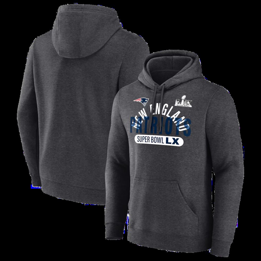 Men 2026 NFL New England Patriots hoodie grey 0013
